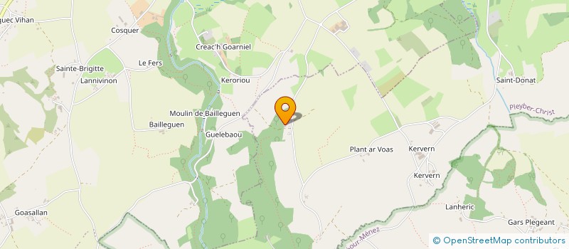 localisation de l'entreprise MADAME MARIE RIOU  PLEYBER-CHRIST