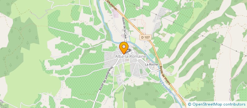 localisation de l'entreprise MADAME MARIE RIOUX  ALBA-LA-ROMAINE