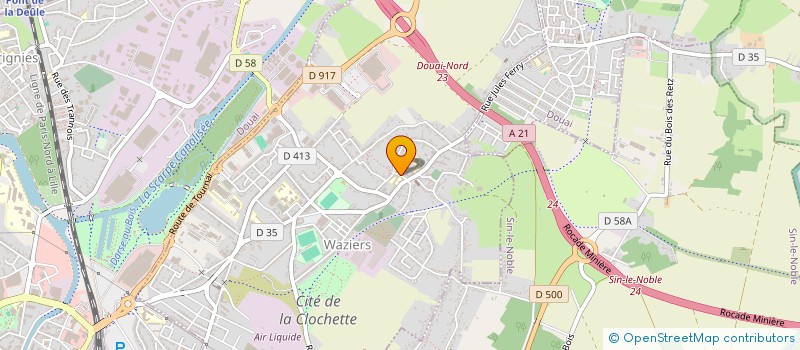localisation de l'entreprise MADAME MARIE RIQUET à WAZIERS