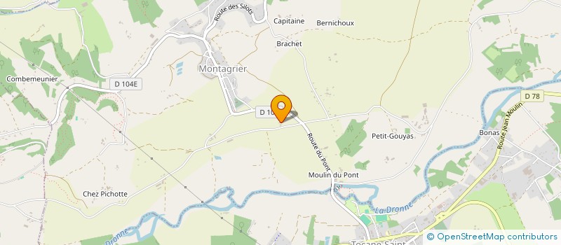 localisation de l'entreprise MADAME MARIE RIVARD  BUSSAC