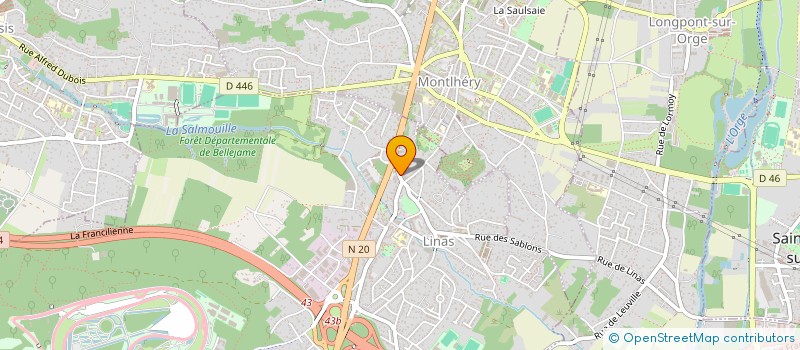 localisation de l'entreprise MADAME MARIE RIVENEZ  LINAS