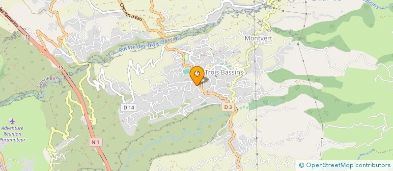 localisation de l'entreprise MADAME MARIE RIVIERE  LES TROIS-BASSINS