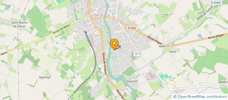 localisation de l'entreprise MADAME MARIE RIZZI  NERAC