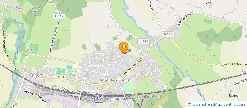 localisation de l'entreprise MADAME MARIE ROBERT  MEZIDON VALLEE D'AUGE