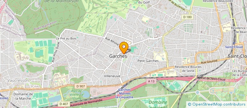 localisation de l'entreprise MADAME MARIE ROBINET à GARCHES