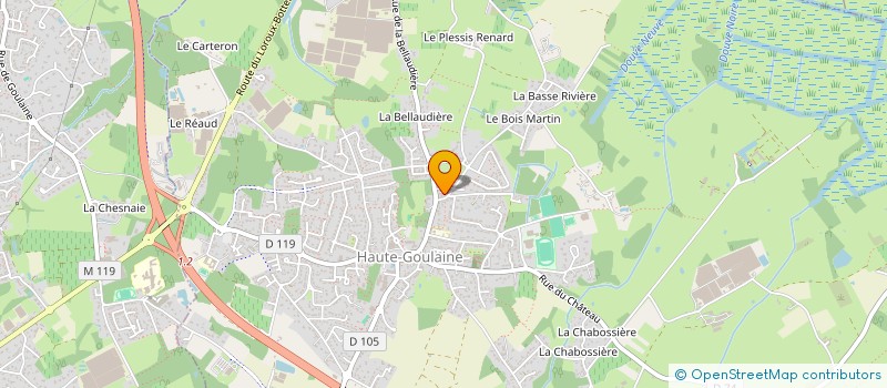 localisation de l'entreprise MADAME MARIE ROBINS à HAUTE-GOULAINE