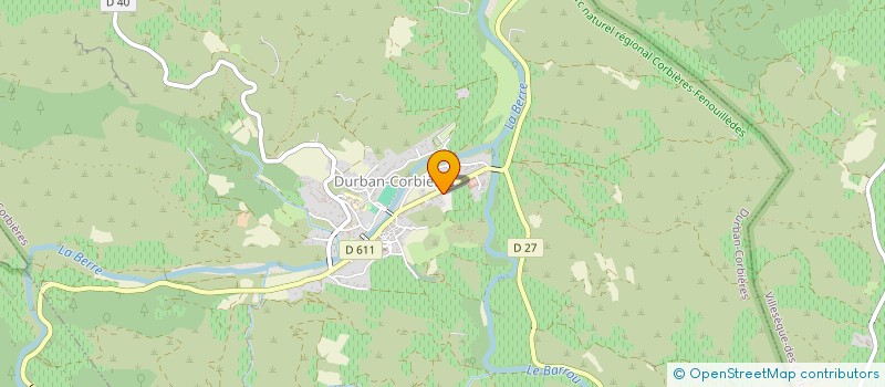 localisation de l'entreprise MADAME MARIE ROCA  DURBAN-CORBIERES