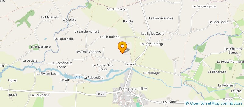 localisation de l'entreprise MADAME MARIE ROCOFFORT à ERCE-PRES-LIFFRE