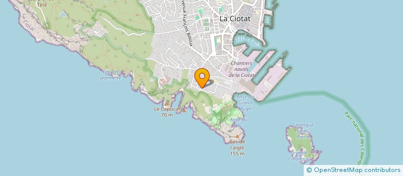 localisation de l'entreprise MADAME MARIE RODRIGUEZ  LA CIOTAT