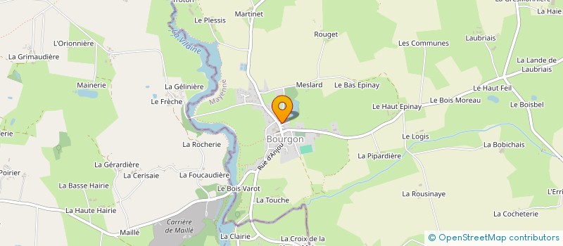 localisation de l'entreprise MADAME MARIE ROGER à BOURGON
