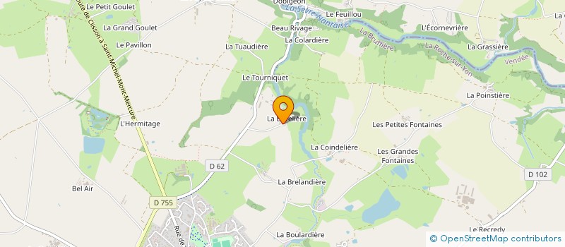 localisation de l'entreprise MADAME MARIE ROGER  LA BRUFFIERE