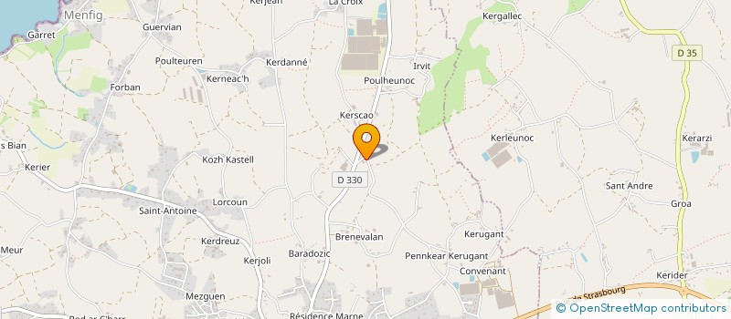 localisation de l'entreprise MADAME MARIE ROHOU  PLOUESCAT