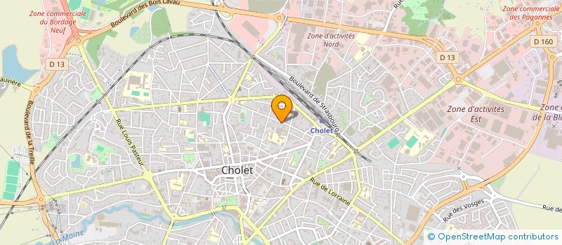 localisation de l'entreprise MADAME MARIE ROLANDEAU à CHOLET