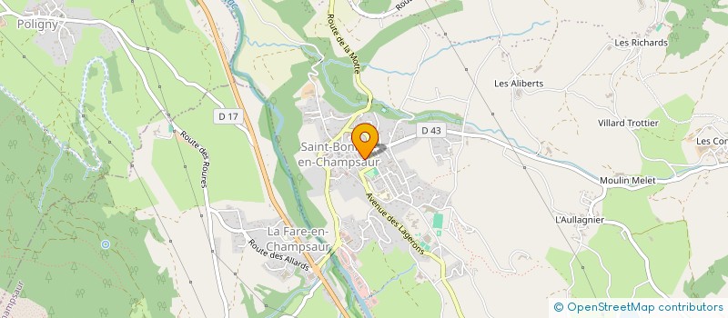 localisation de l'entreprise MADAME MARIE ROLLAND à SAINT-BONNET-EN-CHAMPSAUR