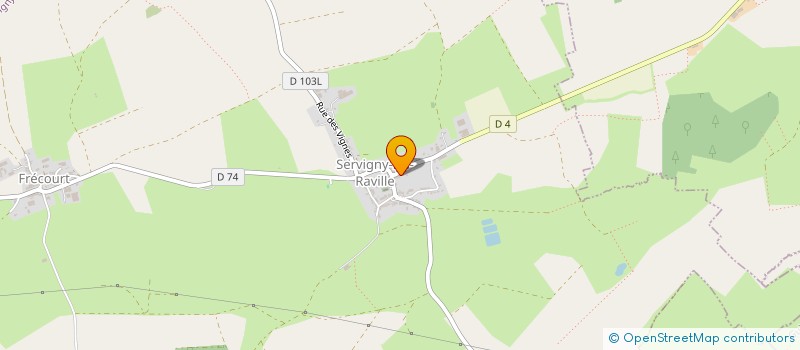 localisation de l'entreprise MADAME MARIE ROLLIN  SERVIGNY-LES-RAVILLE