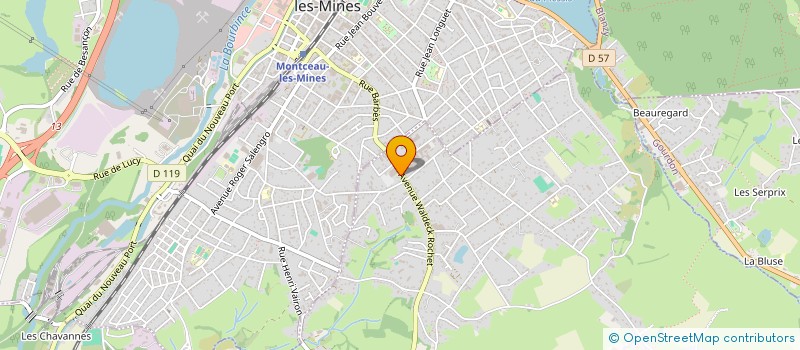 localisation de l'entreprise MADAME MARIE ROMAND à SAINT-VALLIER