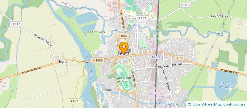 localisation de l'entreprise MADAME MARIE ROMESTAING  FEURS