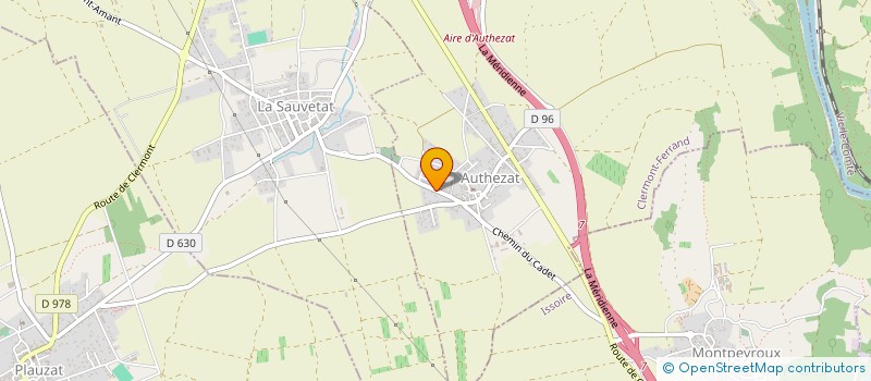 localisation de l'entreprise MADAME MARIE RONCHESE  AUTHEZAT