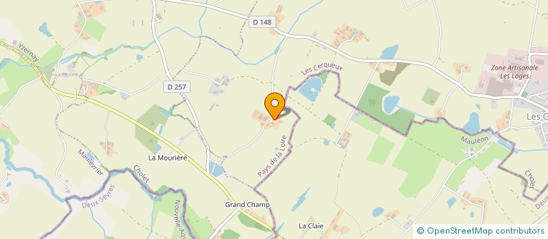 localisation de l'entreprise MADAME MARIE RONDARD  LES CERQUEUX