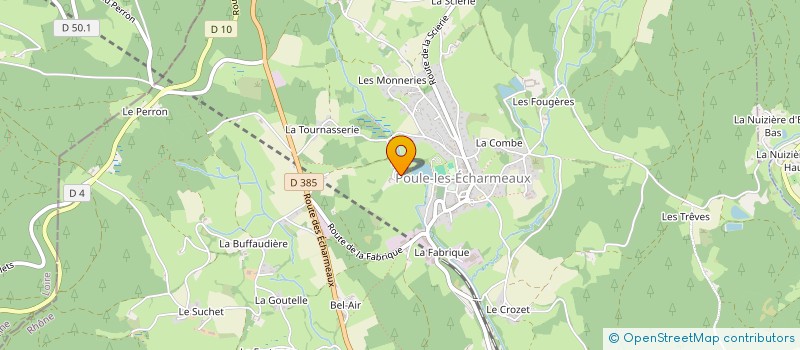 localisation de l'entreprise MADAME MARIE RONZIERE à POULE-LES-ECHARMEAUX