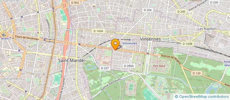 localisation de l'entreprise MADAME MARIE ROSAY à VINCENNES