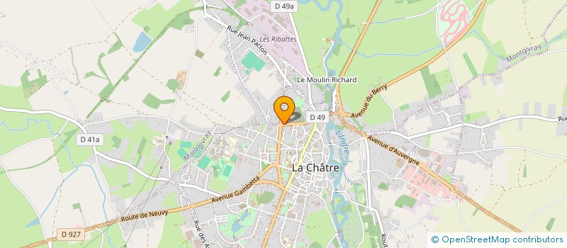 localisation de l'entreprise MADAME MARIE-ROSE CENDRON à LA CHATRE