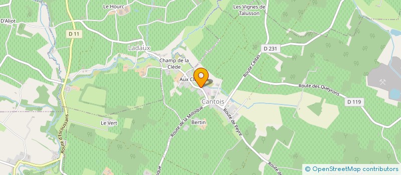 localisation de l'entreprise MADAME MARIE-ROSE CHERIF  PORTE-DE-BENAUGE