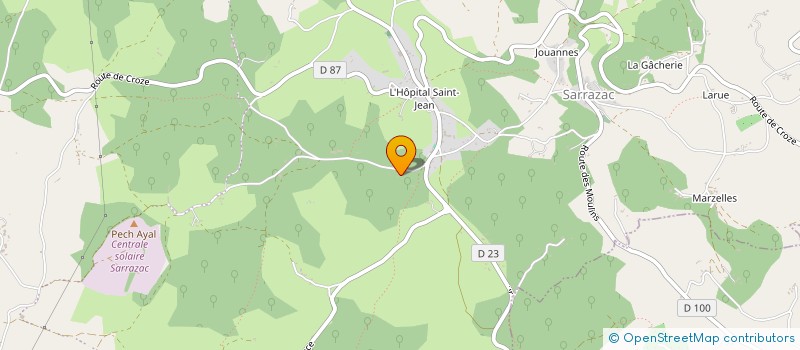 localisation de l'entreprise MADAME MARIE-ROSE DELORD  CRESSENSAC-SARRAZAC