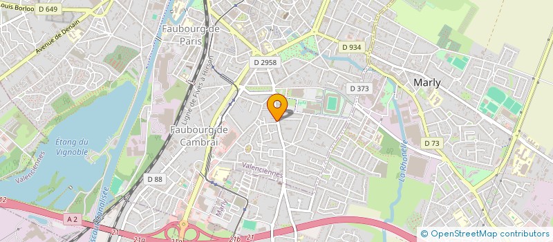 localisation de l'entreprise MADAME MARIE-ROSE DEMESTRE  VALENCIENNES