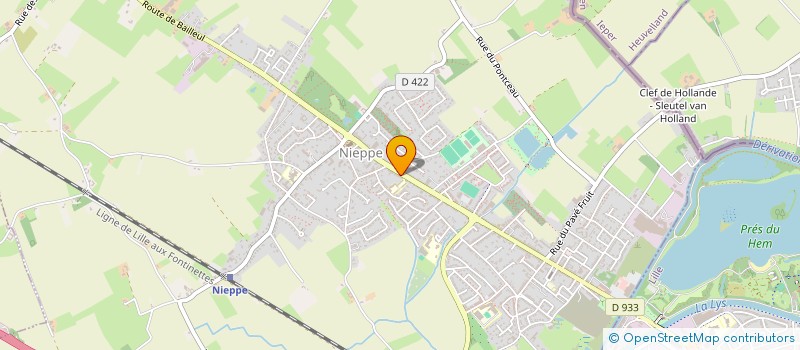 localisation de l'entreprise MADAME MARIE-ROSE DUPONT  NIEPPE