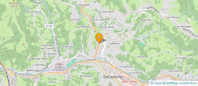 localisation de l'entreprise MADAME MARIE-ROSE FRENNA  DECAZEVILLE