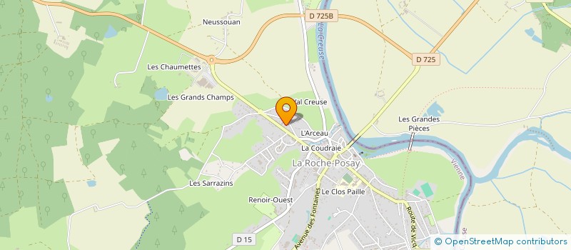 localisation de l'entreprise MADAME MARIE-ROSE GIRAULT  LA ROCHE-POSAY