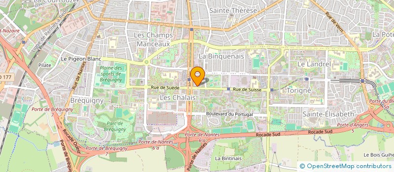 localisation de l'entreprise MADAME MARIE-ROSE HERVE  RENNES