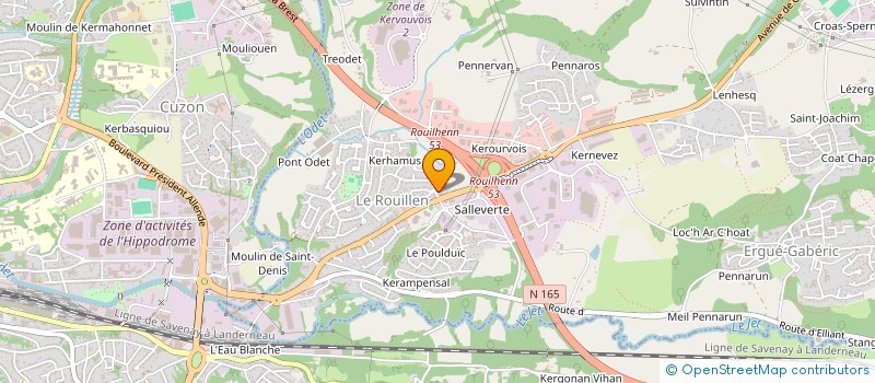 localisation de l'entreprise MADAME MARIE-ROSE LANNUZEL  ERGUE-GABERIC