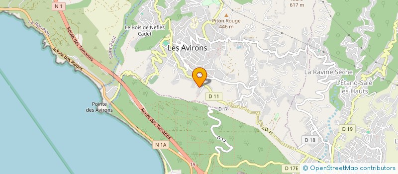 localisation de l'entreprise MADAME MARIE-ROSE LAURET à LES AVIRONS