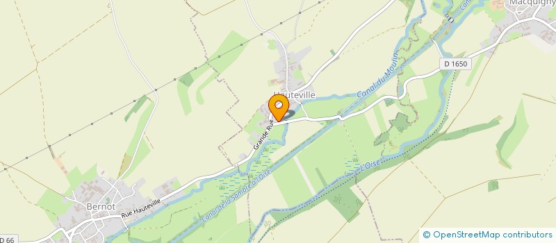 localisation de l'entreprise MADAME MARIE-ROSE LENFANT  HAUTEVILLE