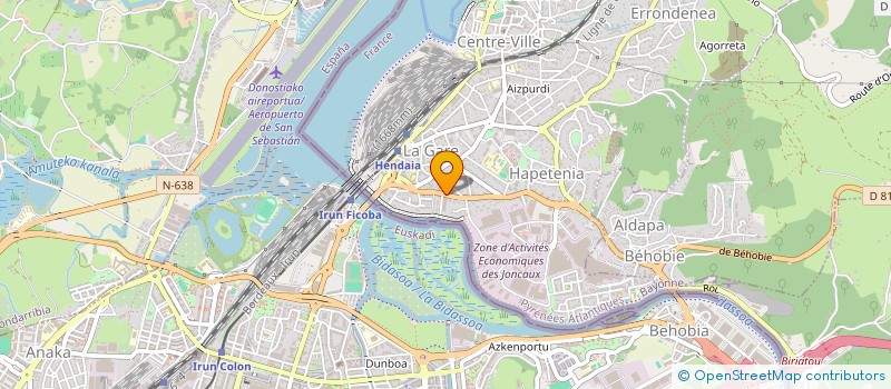 localisation de l'entreprise MADAME MARIE-ROSE MATEOS  HENDAYE