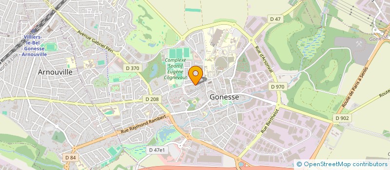 localisation de l'entreprise MADAME MARIE-ROSE MORVAN  GONESSE