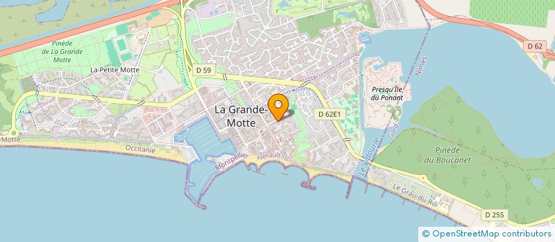 localisation de l'entreprise MADAME MARIE-ROSE RASSINIER  LA GRANDE-MOTTE