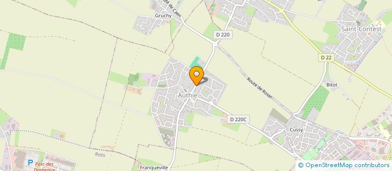 localisation de l'entreprise MADAME MARIE-ROSE VERON  AUTHIE