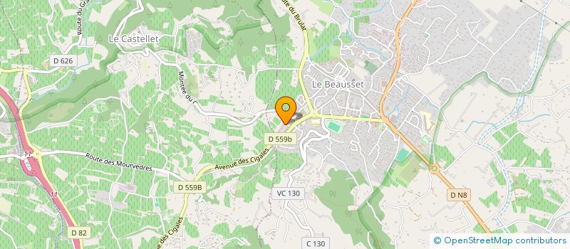 localisation de l'entreprise MADAME MARIE ROSENIE PAUL à LE BEAUSSET