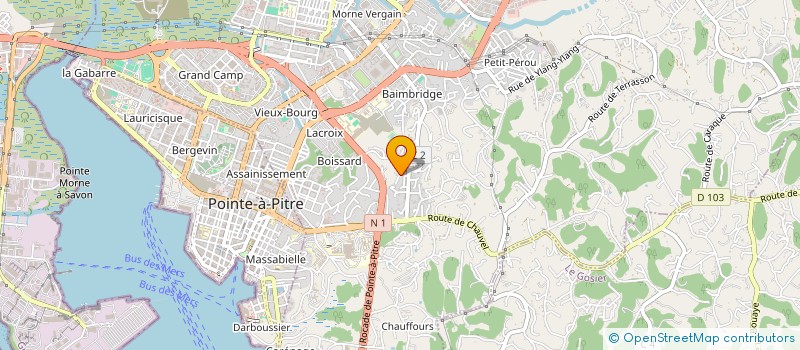 localisation de l'entreprise MADAME MARIE ROSINEL à LES ABYMES