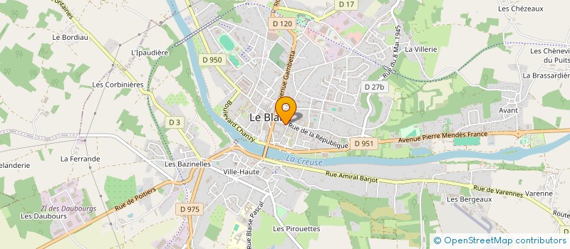 localisation de l'entreprise MADAME MARIE ROUET à LE BLANC
