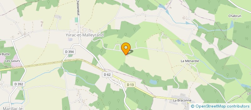 localisation de l'entreprise MADAME MARIE ROUGIER à YVRAC-ET-MALLEYRAND
