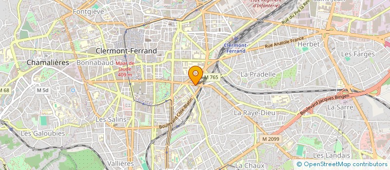 localisation de l'entreprise MADAME MARIE ROUGIER  CLERMONT-FERRAND