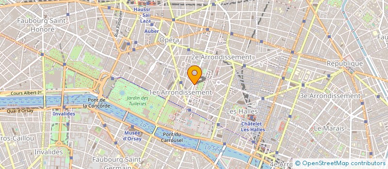 localisation de l'entreprise MADAME MARIE ROUSSEL à PARIS