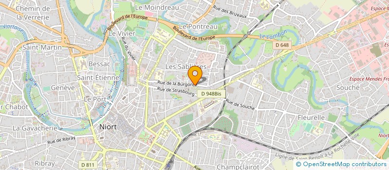 localisation de l'entreprise MADAME MARIE ROUSSIES à NIORT