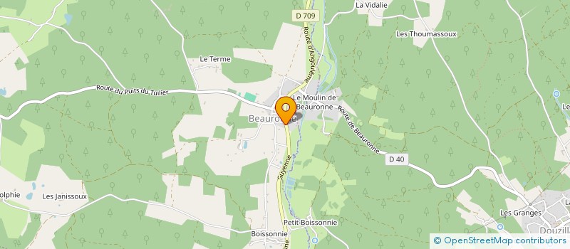 localisation de l'entreprise MADAME MARIE ROUVEAU  BEAURONNE