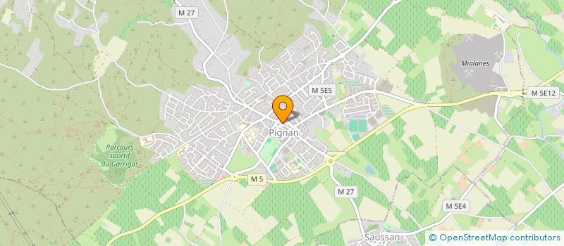 localisation de l'entreprise MADAME MARIE ROUVIERE à PIGNAN