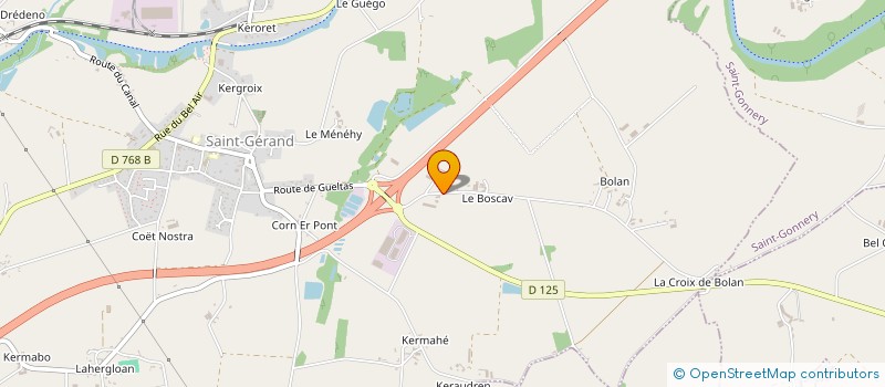 localisation de l'entreprise MADAME MARIE ROUVRAY  SAINT-GERAND-CROIXANVEC